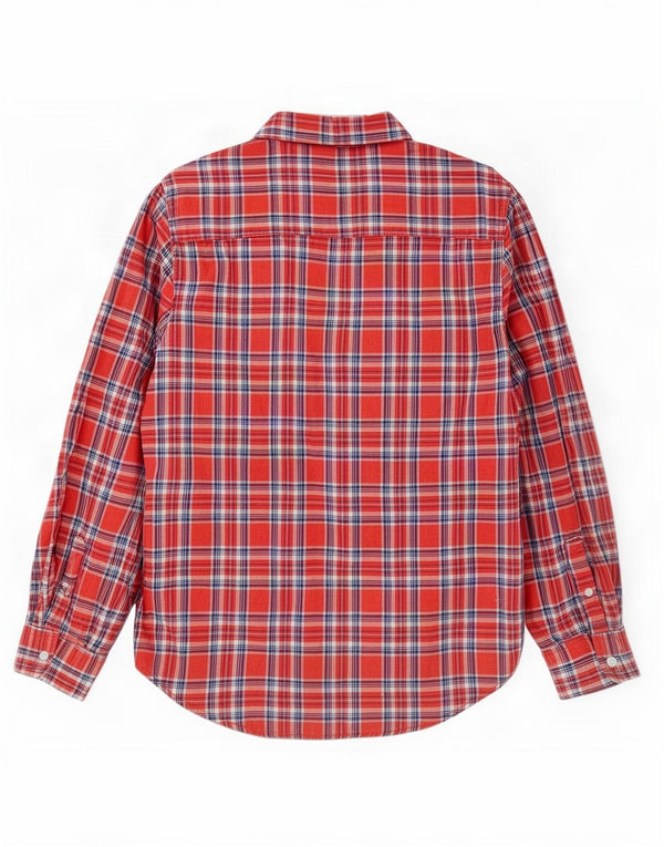Γυναικείο πουκάμισο Levi's Boyfriend Fit Oversized Flannel UK 10 Small Red Check
