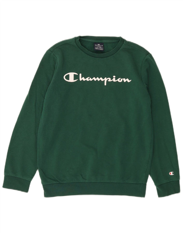 CHAMPION Γραφικό Φούτερ για Αγόρια Jumper 11-12 ετών Πράσινο