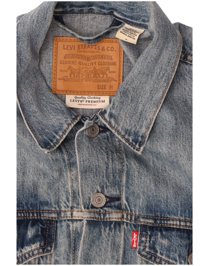 Ανδρικό τζιν μπουφάν Levi's UK 38 Medium Blue Cotton