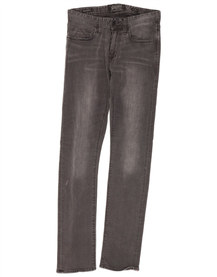 Ανδρικό Slim Jeans Superdry W29 L32 Γκρι βαμβακερό