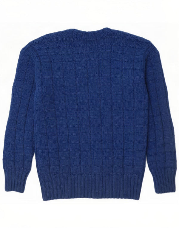 Ανδρικό πουλόβερ Vintage V-Neck Jumper Small Blue