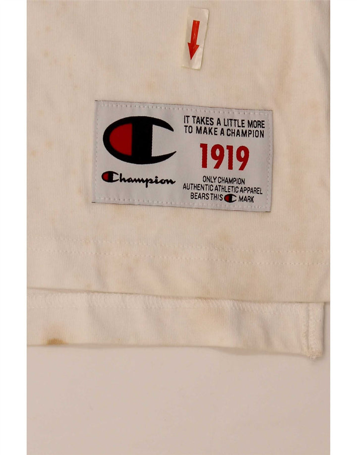 Ανδρικό γραφικό T-Shirt Champion Top Medium White Colourblock