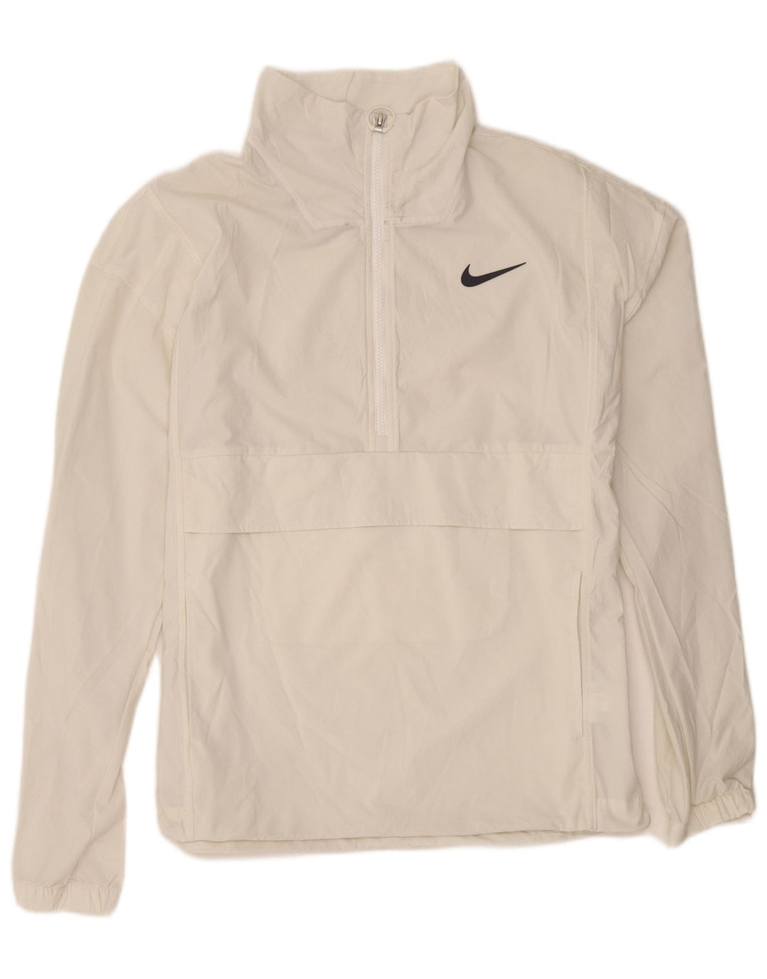 Ανδρική φόρμα πουλόβερ Nike με φερμουάρ, μεσαίο λευκό νάιλον