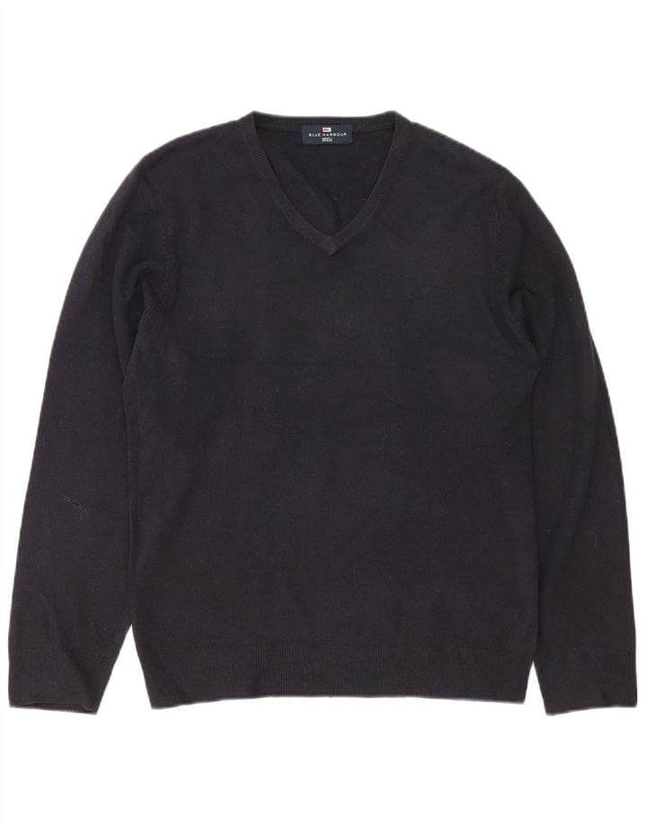 Ανδρικό πουλόβερ Marks & Spencer Blue Harbor με λαιμόκοψη με λαιμόκοψη μικρό ακρυλικό