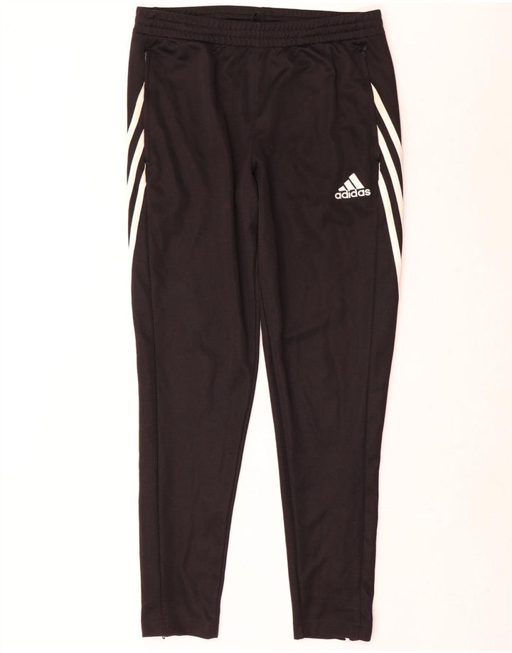 Ανδρική αθλητική φόρμα Adidas Climalite, μεσαίο μαύρο πολυεστέρα