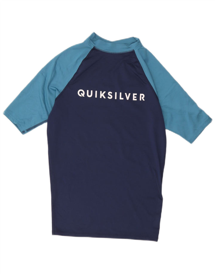 Ανδρικό γραφικό μπλουζάκι Quiksilver Top Medium Navy Blue Colourblock