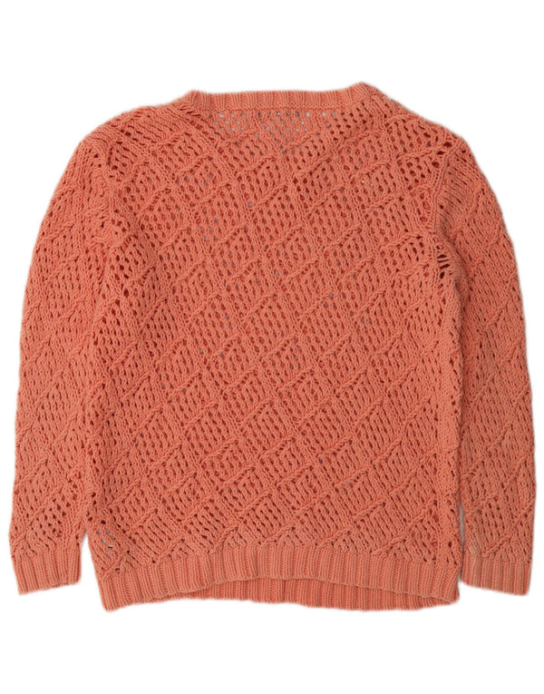 Marks & Spencer Womens See Through Boat Neck Jumper πουλόβερ UK 14 Large Pin