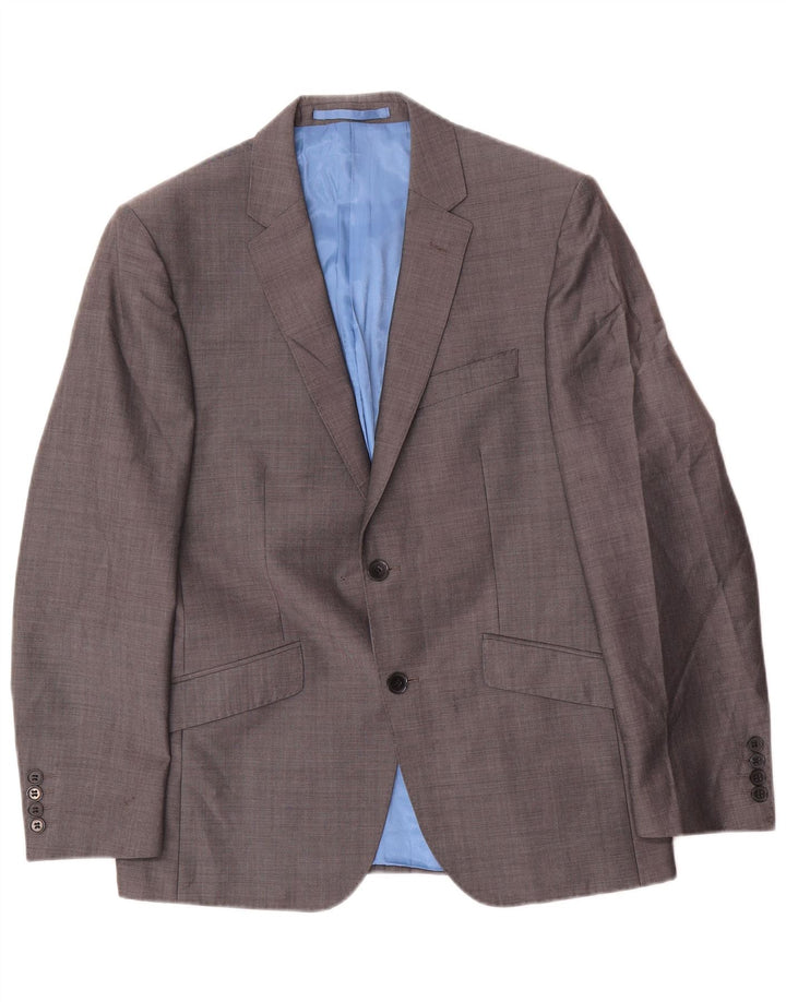 Marks & Spencer Ανδρικό σακάκι 2 κουμπιών UK 38 Medium Grey Wool