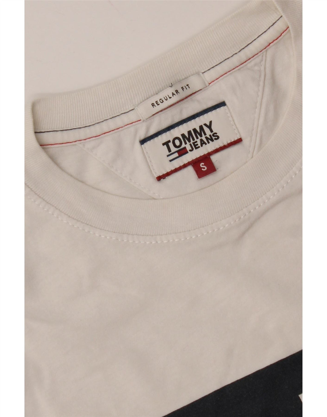 Ανδρικό γραφικό μπλουζάκι TOMMY HILFIGER Top Small White Colourblock