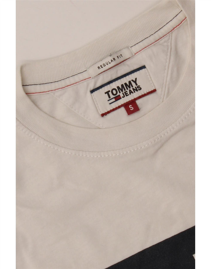 Ανδρικό γραφικό μπλουζάκι TOMMY HILFIGER Top Small White Colourblock