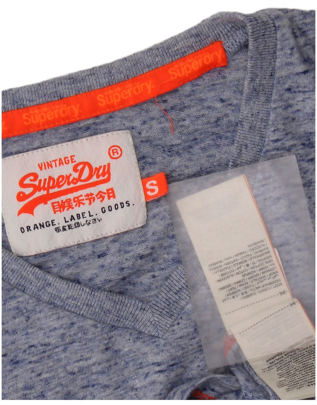Ανδρικό μπλουζάκι Superdry Μπλουζάκι από βαμβακερό Small Blue Flecked