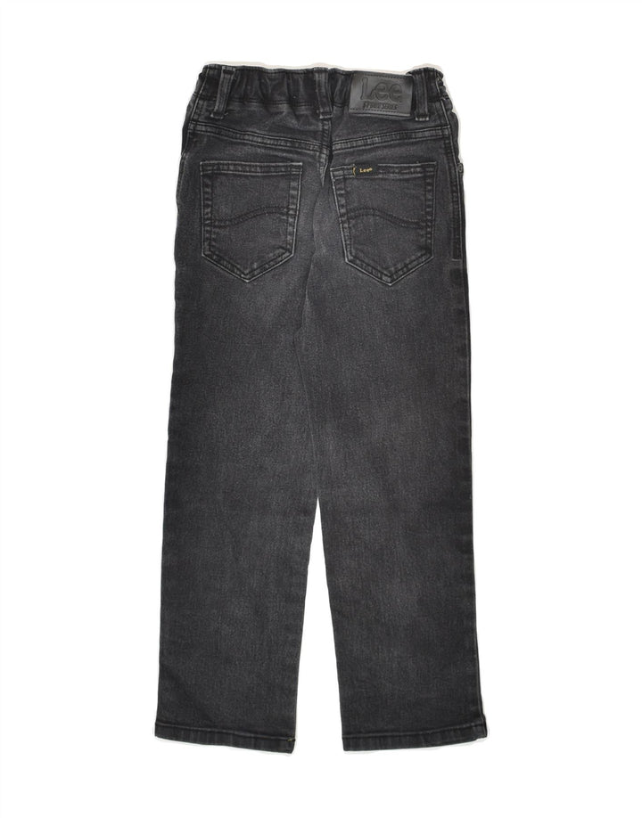 LEE Boys Straight Jeans 6-7 Years W22 L21  Black Cotton | Vintage Lee | Thrift | Second-Hand Lee | Used Clothing | Messina Hembry 