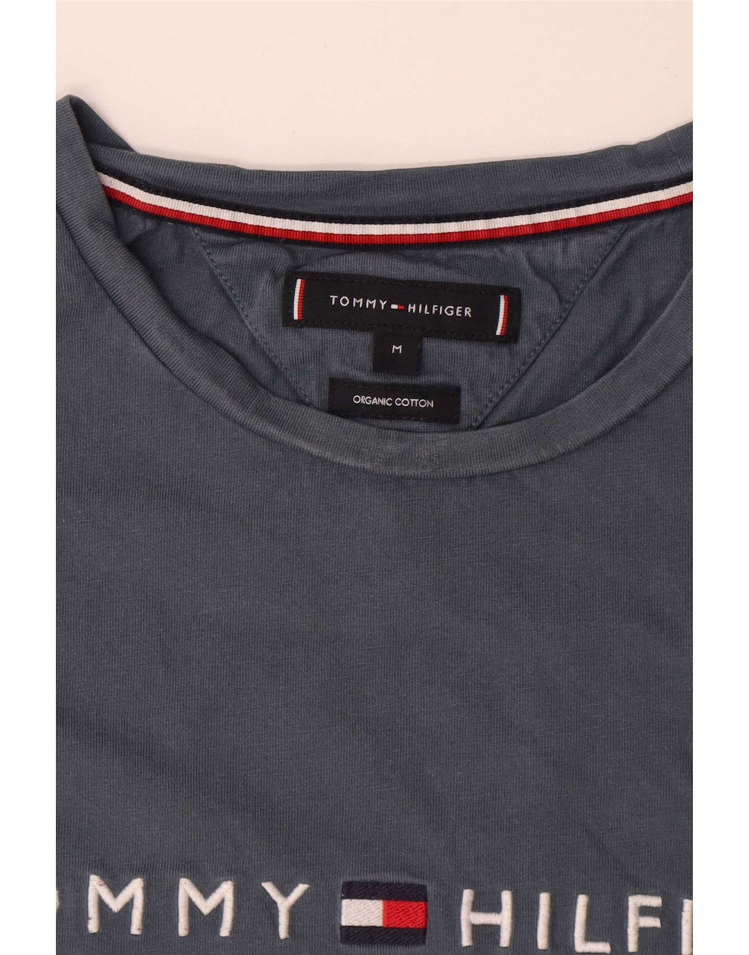 Ανδρικό γραφικό T-Shirt Tommy Hilfiger Top Μεσαίο γκρι βαμβακερό