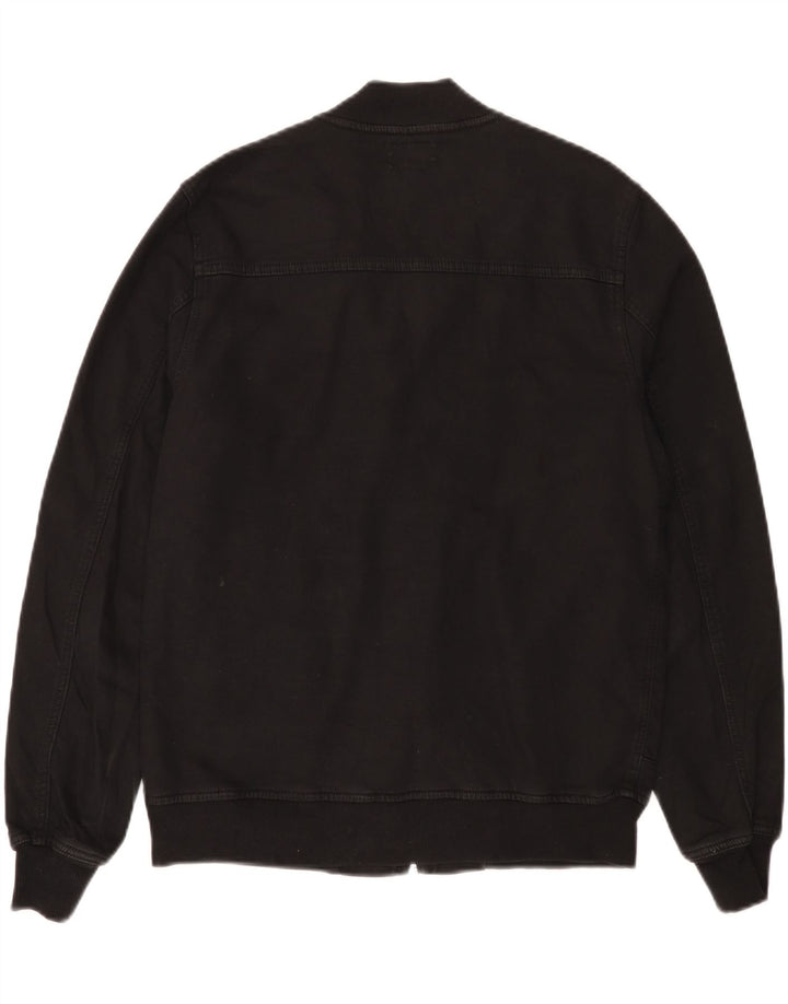 True Religion Ανδρικό Bomber Jacket UK 36 Small Black Cotton