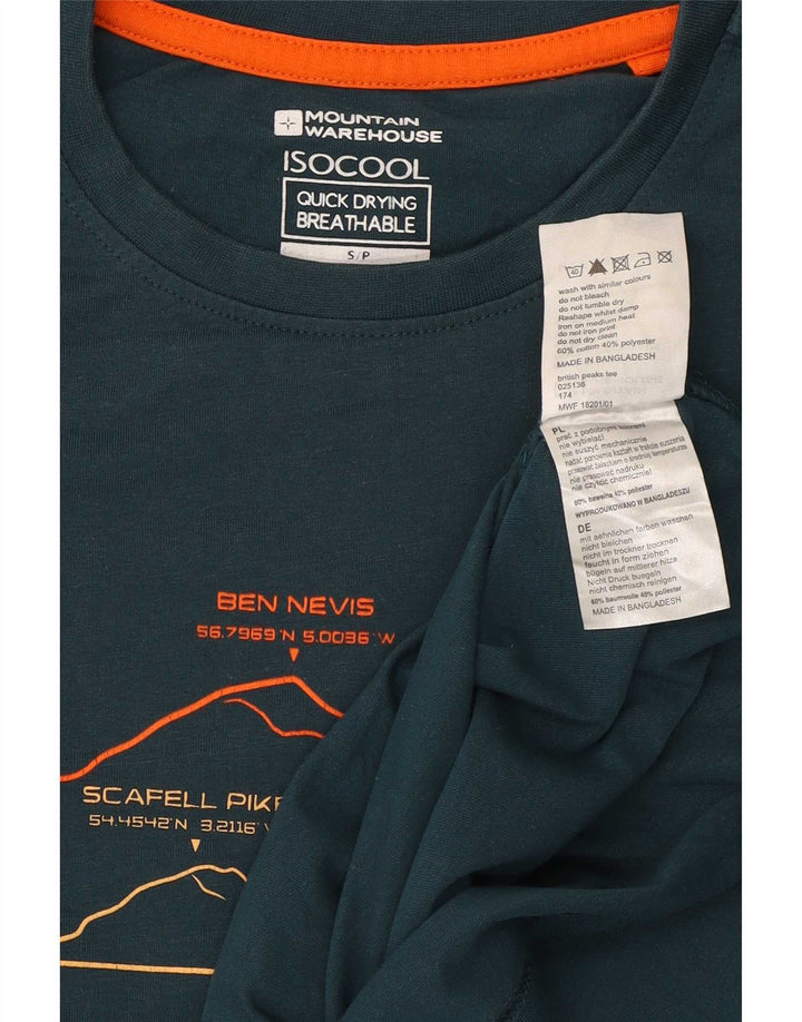 Ανδρικό μπλουζάκι Mountain Warehouse IsoCool γραφικό μπλουζάκι Μικρό πράσινο βαμβακερό