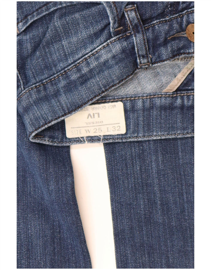 DIESEL Γυναικείο Liv Straight Jeans W25 L29 Μπλε Βαμβακερό