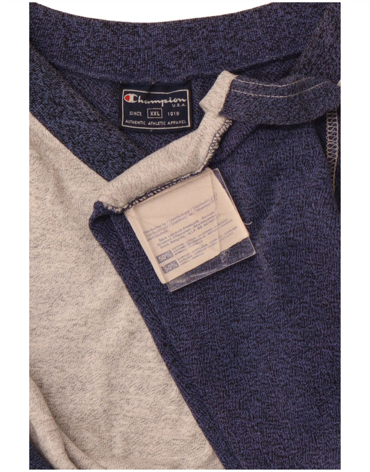 Ανδρικό T-Shirt CHAMPION Top 2XL Γκρι χρώματος βαμβακερό