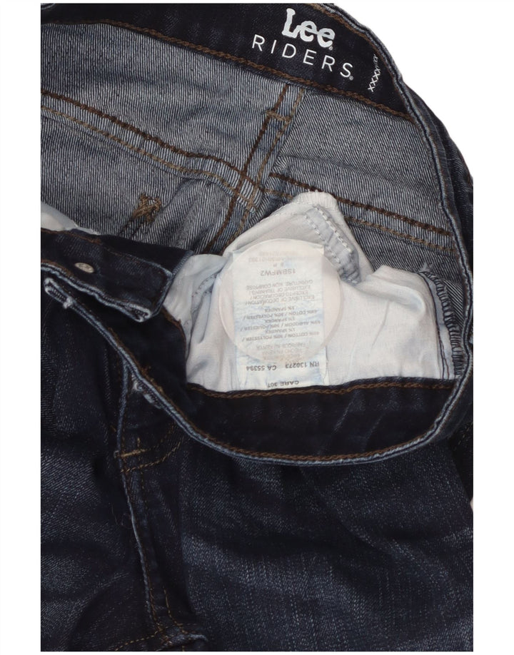 Lee Γυναικείο ψηλόμεσο τζιν μποτάκι US 8 Medium W30 L27 Navy Blue Cotton