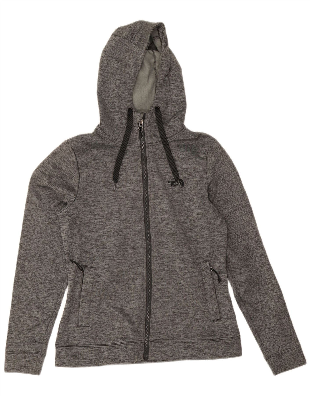 The North Face γυναικείο πουλόβερ με κουκούλα με φερμουάρ UK 12 Medium Grey Polyester