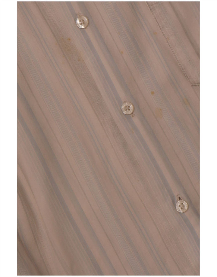 PIERRE CARDIN Ανδρικό κοντομάνικο πουκάμισο 2XL βαμβακερό μπλε ριγέ