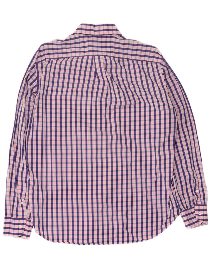 Ανδρικό πουκάμισο Harmont & Blaine XL Pink Gingham Cotton
