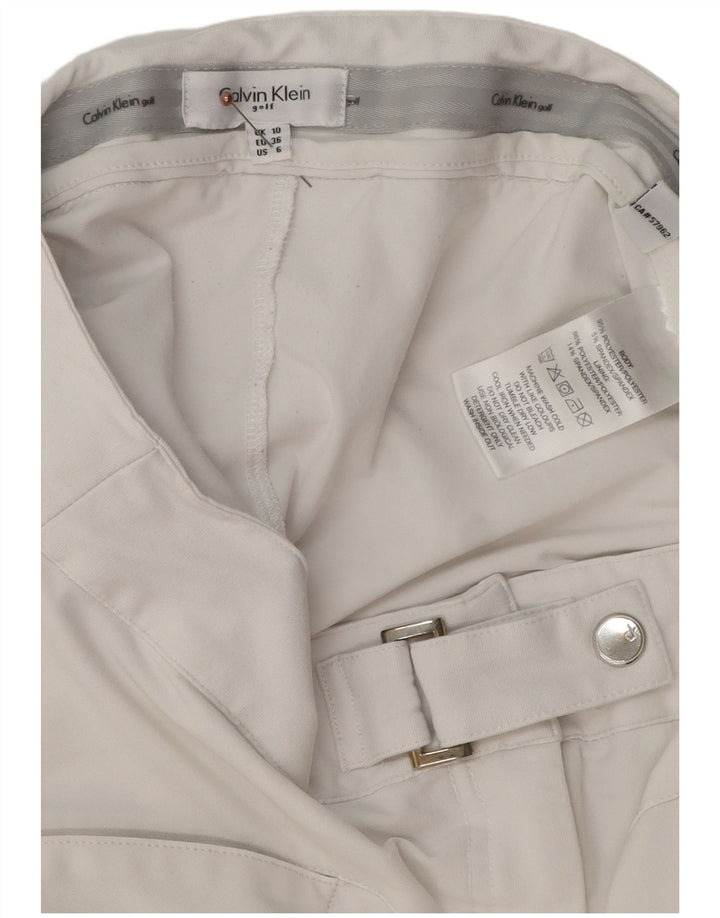 Γυναικεία Μίνι Φούστα Calvin Klein UK 10 Small W28 White Polyester