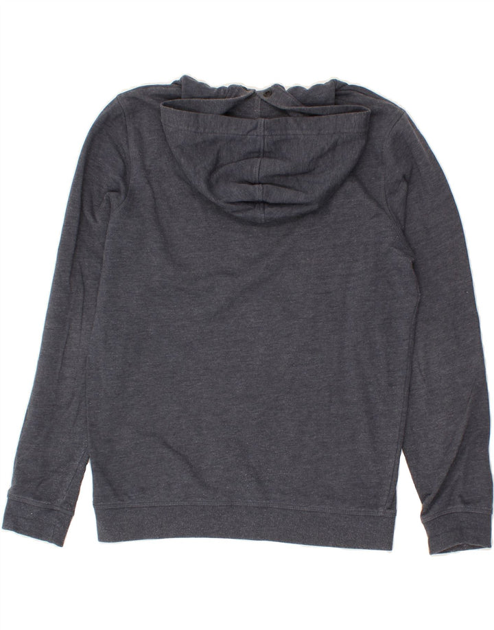 JACK & JONES Mens Graphic Hoodie Jumper Small Navy Blue Vintage Jack & Jones and Second-Hand Jack & Jones from Messina Hembry 