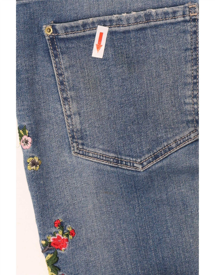 Marks & Spencer Γυναικεία Slim Jeans UK 12 Medium W32 L28 Blue Floral