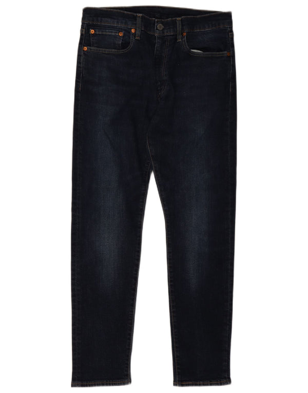 Levi's Mens 512 Slim Tapered Jeans W32 L30 Navy Blue Cotton
