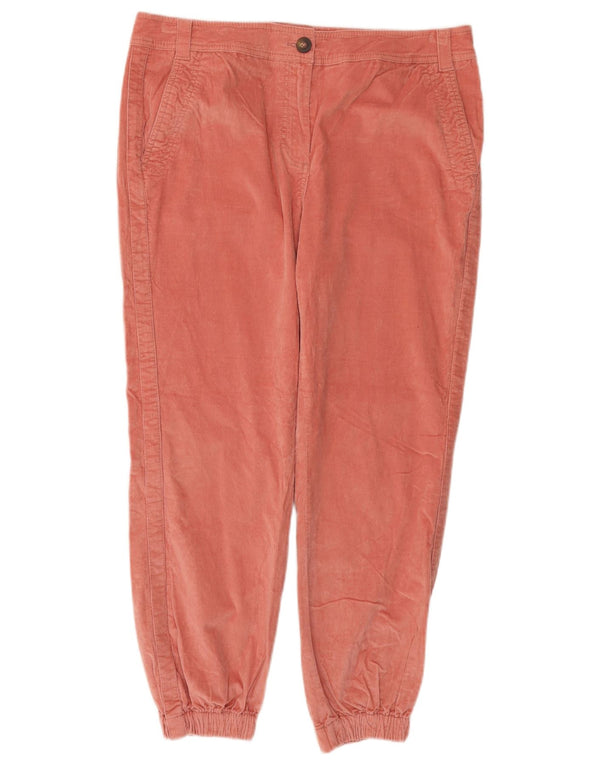 BODEN Γυναικεία Crop Joggers Κοτλέ παντελόνι UK 14 Large W34 L25 Pink