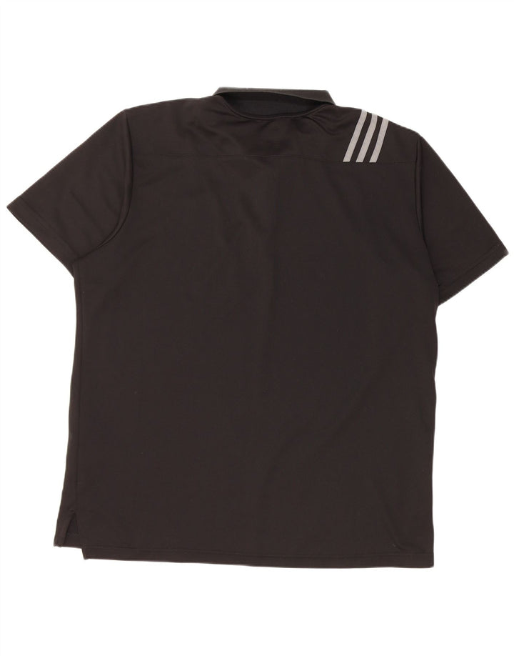 Ανδρικό πουκάμισο Adidas Golf Polo μεγάλο μαύρο πολυεστέρα