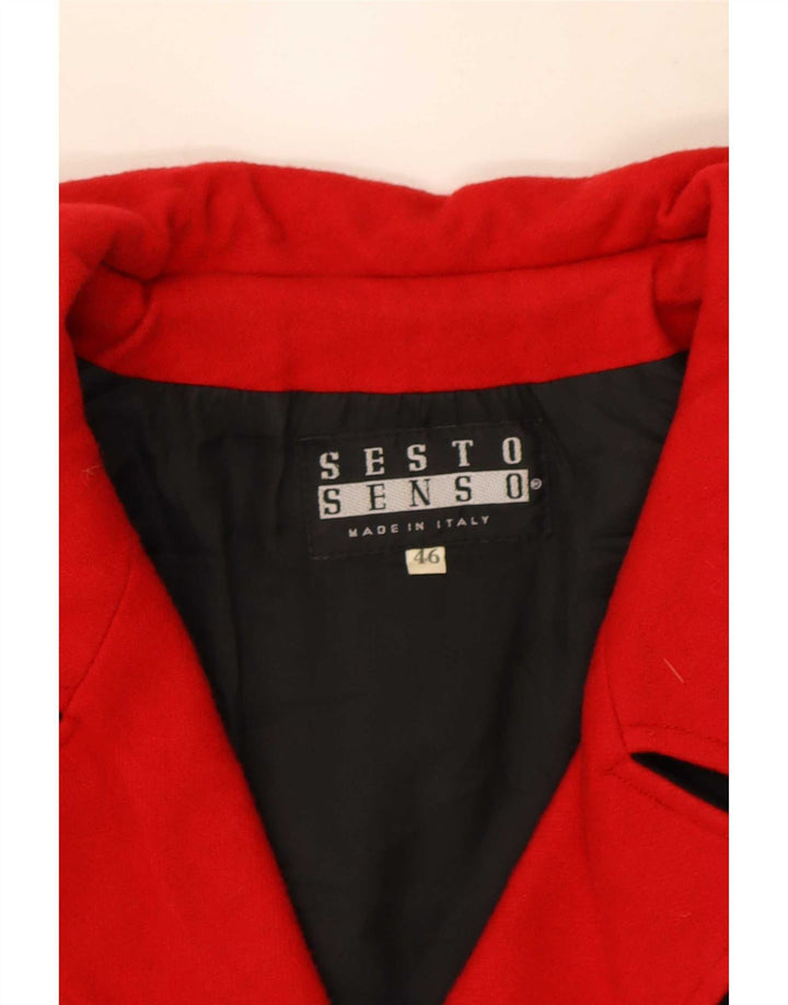 Vintage γυναικείο μπουφάν Bolero με διπλό στήθος IT 46 Large Black Colourblock