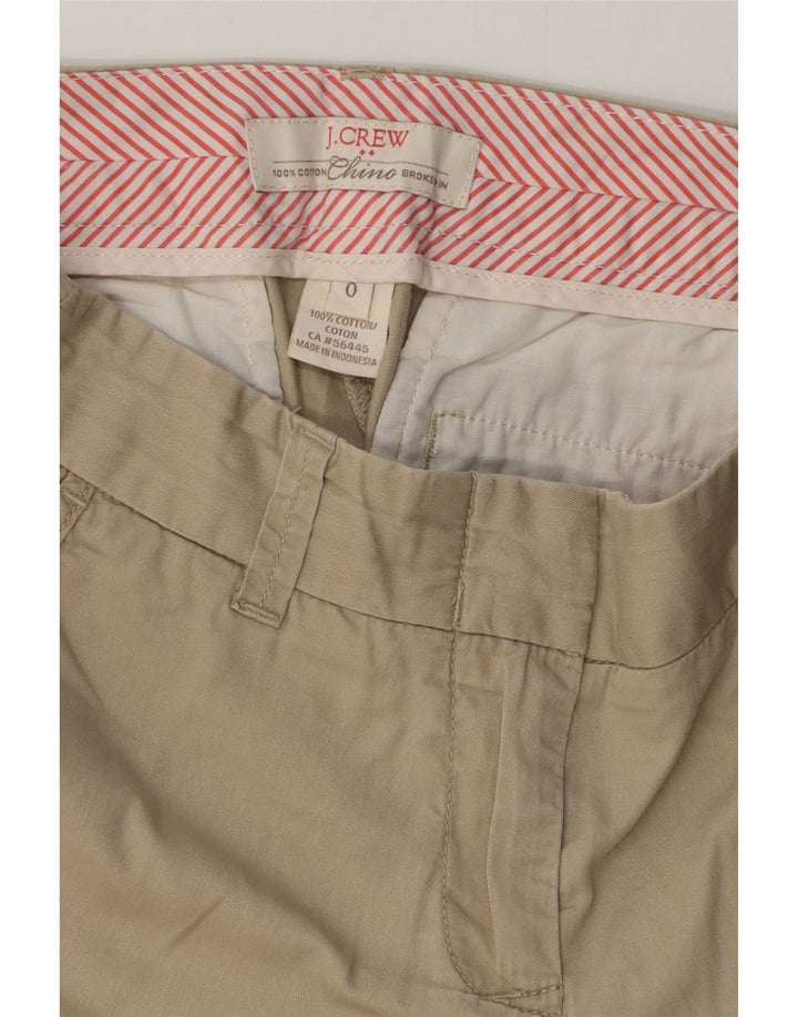 J. CREW Γυναικείο Σορτς Chino US 0 XS W28 Μπεζ βαμβακερό