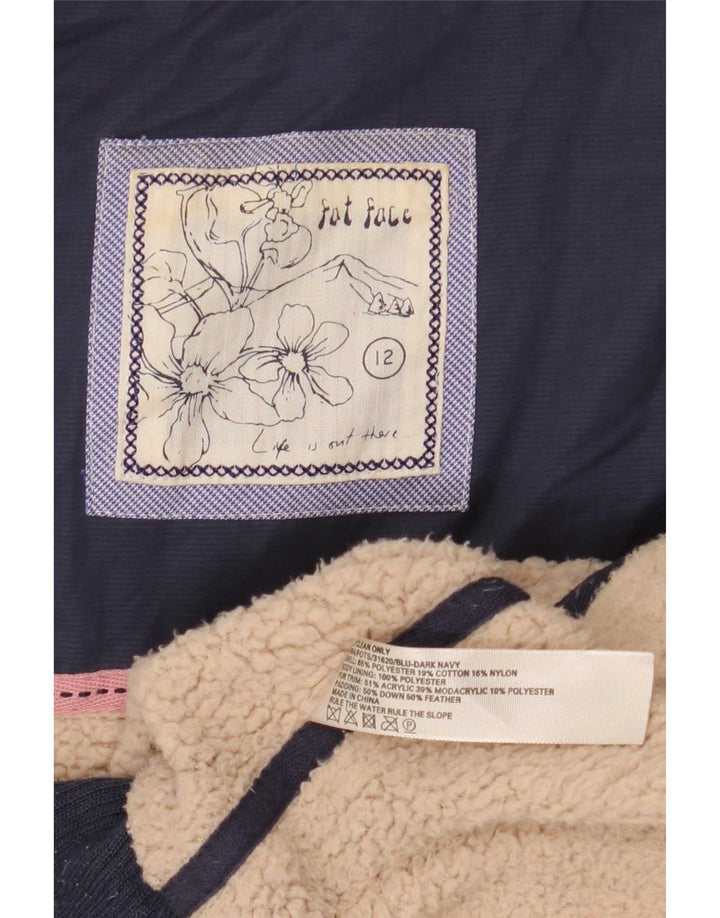 Fat Face Γυναικεία επένδυση Gilet UK 12 Medium Navy Blue Polyester