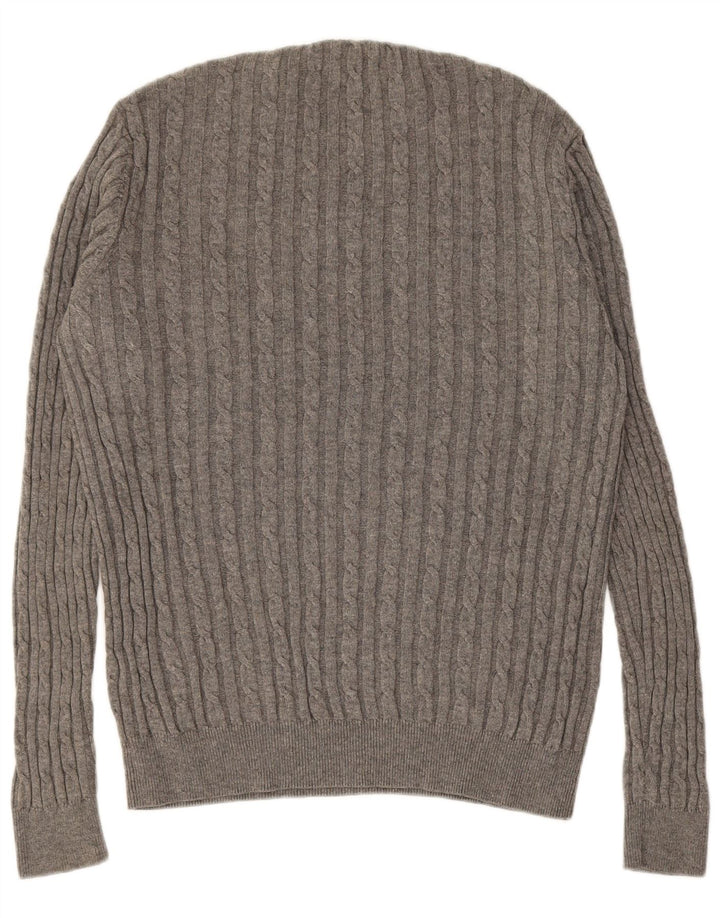 Ανδρικό πουλόβερ JACK WILLS The Marlow Crew Neck Jumper Medium Grey