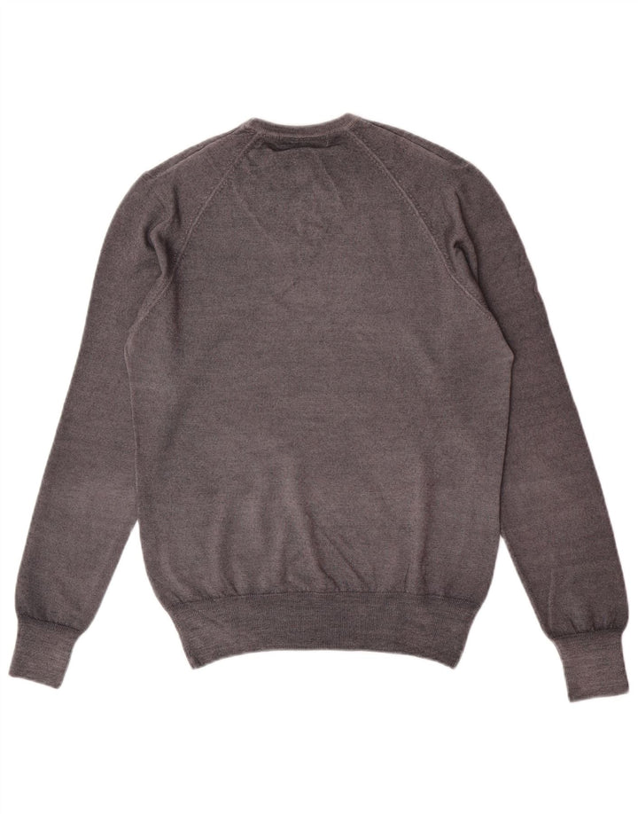 Ungaro Ανδρικό πουλόβερ με λαιμόκοψη IT 48 Small Grey Wool