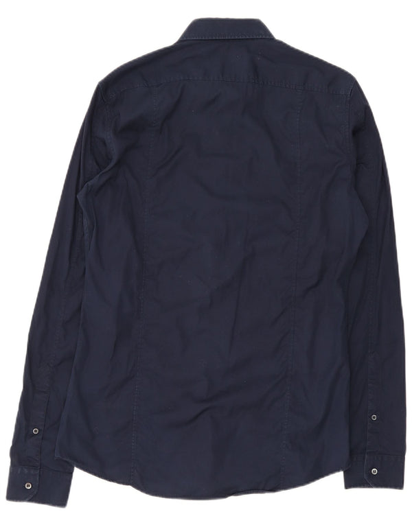 Ανδρικό πουκάμισο Gucci Slim Fit Size 39 15 1/2 Medium Navy Blue Cotton