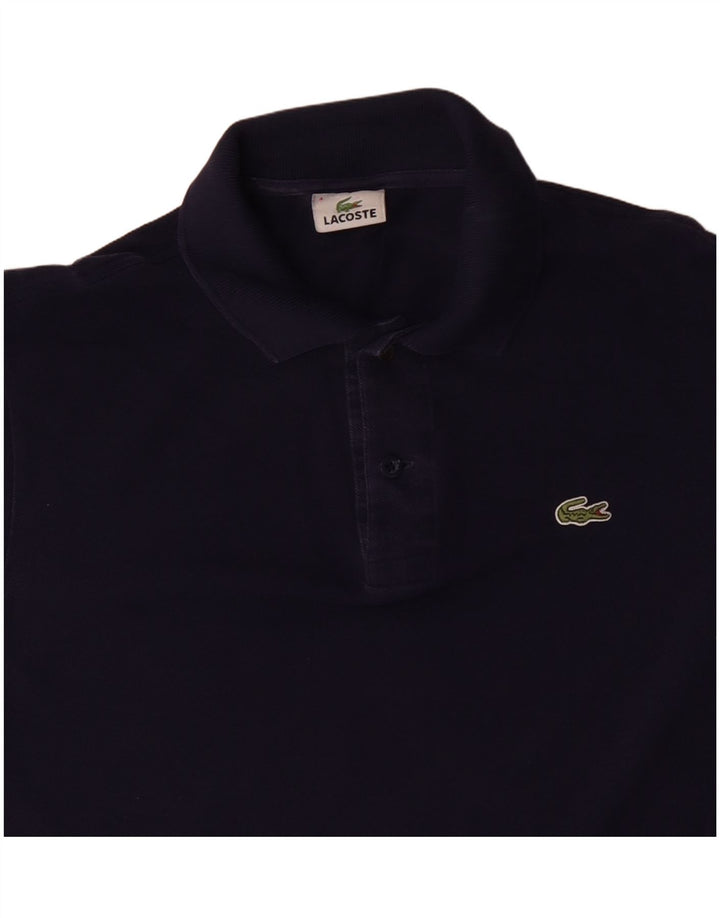Ανδρικό μπλουζάκι πόλο LACOSTE, Μέγεθος 4, Βαμβακερό μεσαίο ναυτικό μπλε