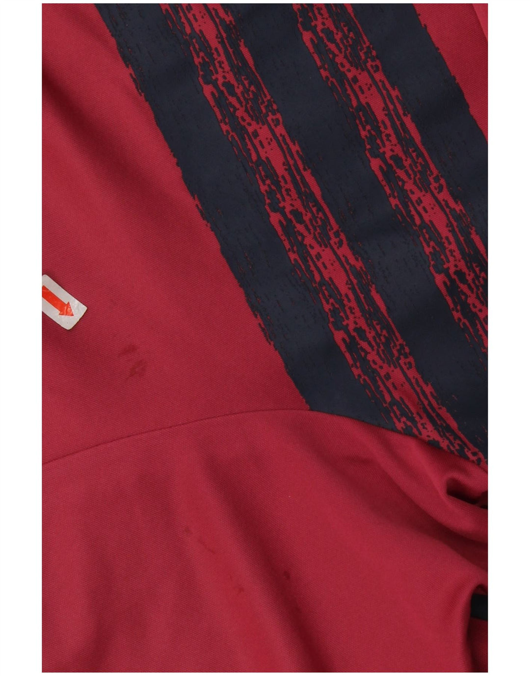 Ανδρικό πουκάμισο Adidas Primegreen Polo μεγάλο κόκκινο ριγέ πολυεστέρα