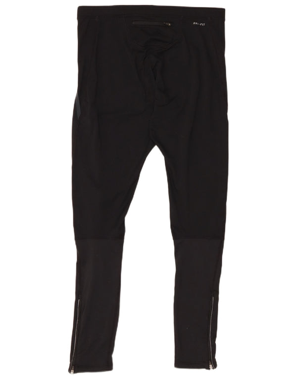 Γυναικείο κολάν Nike Dri Fit UK 16 Μεγάλο μαύρο πολυεστέρα