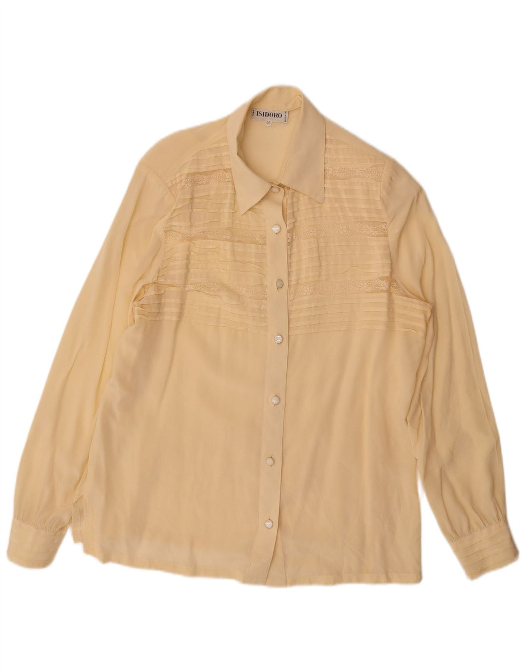 Vintage Γυναικείο Πουκάμισο Μπλούζα IT 46 Large Beige