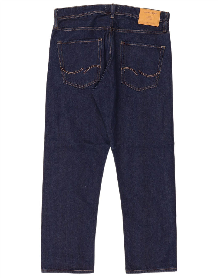 Jack & Jones Ανδρικό τζιν ίσιο W34 L30 Navy Blue Cotton