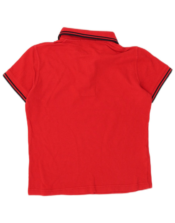 Fred Perry Γυναικείο Crop Polo πουκάμισο UK 8 Small κόκκινο βαμβακερό