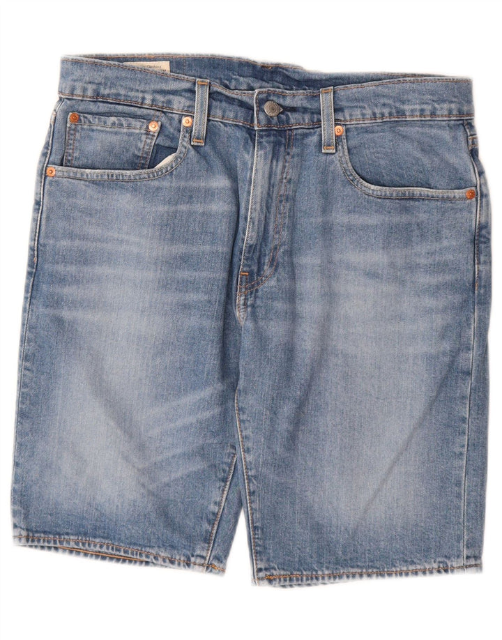 LEVI'S Ανδρικό τζιν σορτς 502 W32 μεσαίο μπλε βαμβακερό