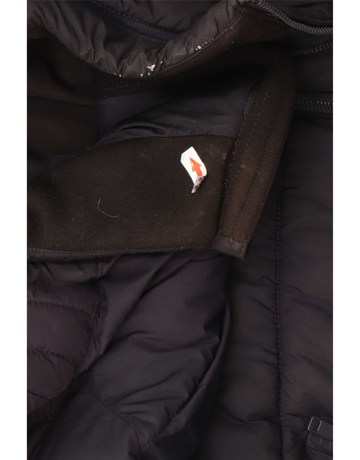 Zara Ανδρικό μπουφάν UK 40 Large Navy Blue Polyester