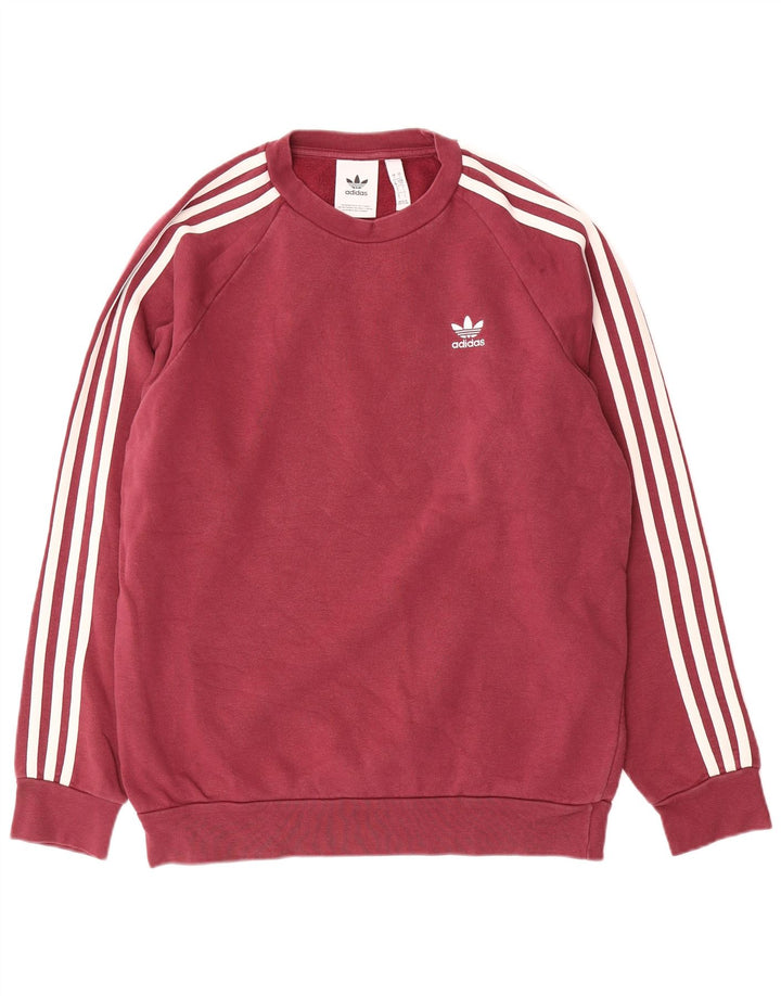 Ανδρικό φούτερ Adidas Jumper Μικρό Βουργουνδί βαμβακερό