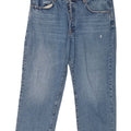 ZARA Womens Cropped Jeans EU 46 2XL W40 L26 Blue