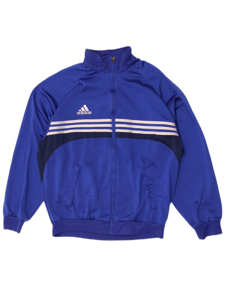 Ανδρική φόρμα Adidas Top Jacket UK 44/46 Large Blue Colorblock Polyester