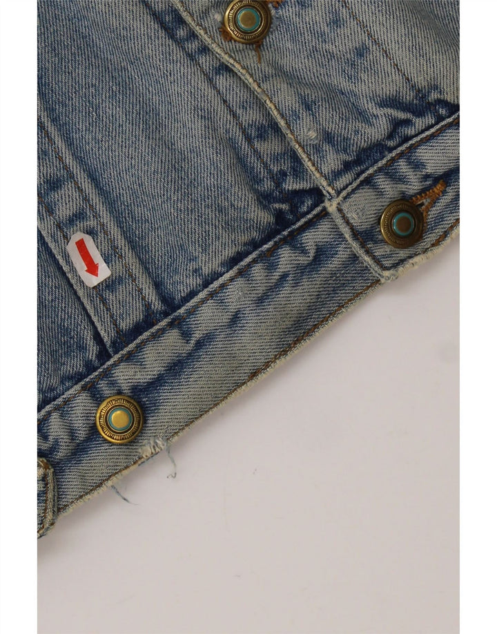 JEP'S Γυναικείο Τζιν Μπουφάν UK 10 Small Blue Cotton