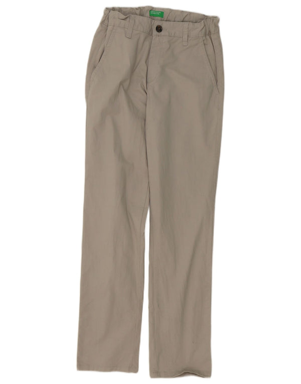 Benetton Boys ίσιο παντελόνι Chino 9-10 ετών μεγάλο γκρι βαμβακερό